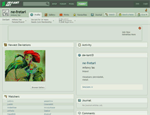 Tablet Screenshot of ne-fretari.deviantart.com