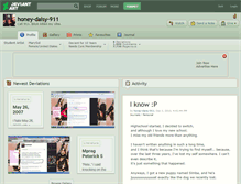 Tablet Screenshot of honey-daisy-911.deviantart.com
