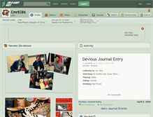 Tablet Screenshot of cmr8286.deviantart.com