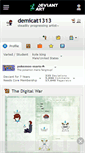 Mobile Screenshot of demicat1313.deviantart.com