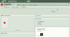 Desktop Screenshot of knuckleslaplz.deviantart.com