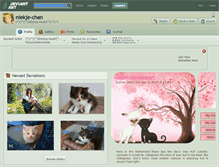 Tablet Screenshot of niekje-chan.deviantart.com
