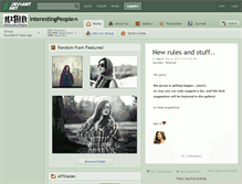 Tablet Screenshot of interestingpeople.deviantart.com