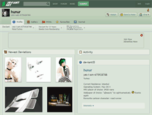 Tablet Screenshot of hunur.deviantart.com