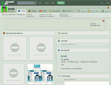 Tablet Screenshot of jenab.deviantart.com