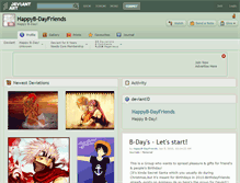 Tablet Screenshot of happyb-dayfriends.deviantart.com