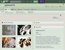 Tablet Screenshot of missloverly718.deviantart.com