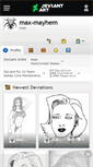 Mobile Screenshot of max-mayhem.deviantart.com