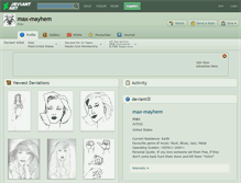 Tablet Screenshot of max-mayhem.deviantart.com