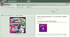 Desktop Screenshot of gingerfoxy.deviantart.com