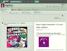 Tablet Screenshot of gingerfoxy.deviantart.com