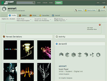 Tablet Screenshot of aeonart.deviantart.com