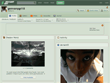 Tablet Screenshot of gemvampgrl18.deviantart.com