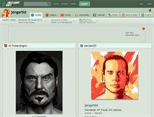 Tablet Screenshot of jengartist.deviantart.com