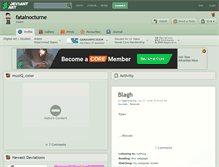 Tablet Screenshot of fatalnocturne.deviantart.com