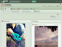 Tablet Screenshot of ironkitten.deviantart.com