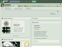 Tablet Screenshot of dirkdeftly.deviantart.com