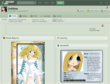 Tablet Screenshot of onihime.deviantart.com