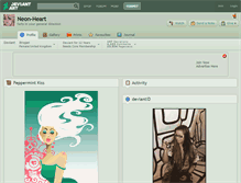 Tablet Screenshot of neon-heart.deviantart.com