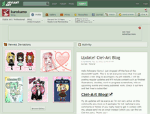 Tablet Screenshot of kurokumo.deviantart.com