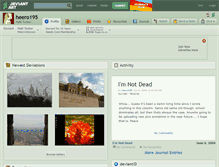 Tablet Screenshot of heero195.deviantart.com