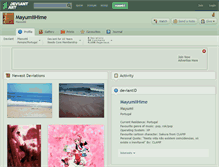 Tablet Screenshot of mayumiihime.deviantart.com