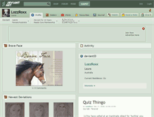 Tablet Screenshot of lozzroxx.deviantart.com