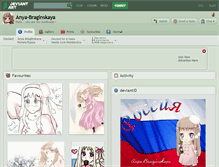 Tablet Screenshot of anya-braginskaya.deviantart.com