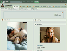 Tablet Screenshot of caycaygirl.deviantart.com