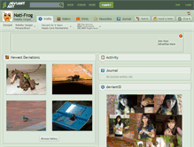 Tablet Screenshot of nati-frog.deviantart.com