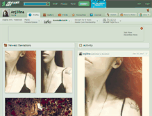 Tablet Screenshot of anj3lina.deviantart.com