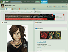 Tablet Screenshot of anastasia2123.deviantart.com