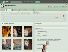 Tablet Screenshot of abrokenbeauty.deviantart.com