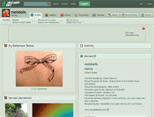Tablet Screenshot of melsbells.deviantart.com
