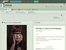 Tablet Screenshot of johannam.deviantart.com