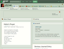 Tablet Screenshot of nefermaat.deviantart.com