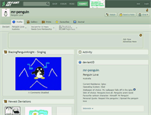 Tablet Screenshot of mr-penguin.deviantart.com