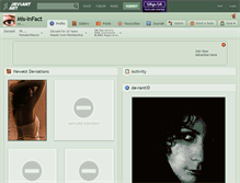 Tablet Screenshot of mis-infact.deviantart.com