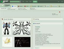 Tablet Screenshot of consern.deviantart.com