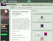 Tablet Screenshot of goth-girls-club.deviantart.com