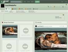Tablet Screenshot of couchpotatopro.deviantart.com