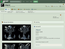 Tablet Screenshot of alligned.deviantart.com