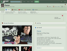 Tablet Screenshot of feoryn.deviantart.com