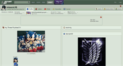 Desktop Screenshot of missonic98.deviantart.com