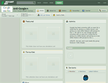 Tablet Screenshot of anti-google.deviantart.com