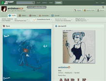 Tablet Screenshot of ambardarcklove.deviantart.com