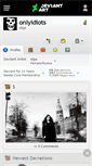 Mobile Screenshot of onlyidiots.deviantart.com