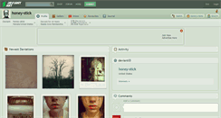 Desktop Screenshot of honey-stick.deviantart.com