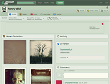 Tablet Screenshot of honey-stick.deviantart.com