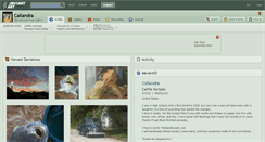 Desktop Screenshot of caliandra.deviantart.com